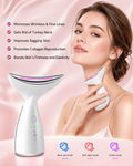 LED Neck & Face Care Massager 3-Color  with EMS Microcurrent Photon Therapy