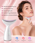 LED Neck & Face Care Massager 3-Color  with EMS Microcurrent Photon Therapy